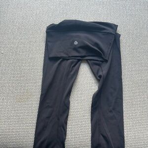 Black Size 0 Lululemon leggings used but good condition